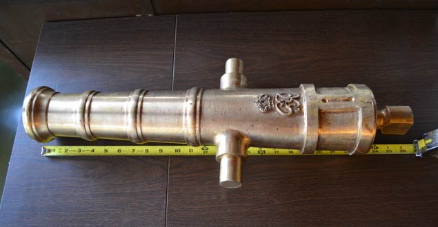 Vintage Brass Cannon Barrel 950g 