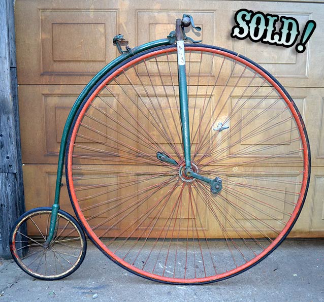 antique high wheel bicycle for sale